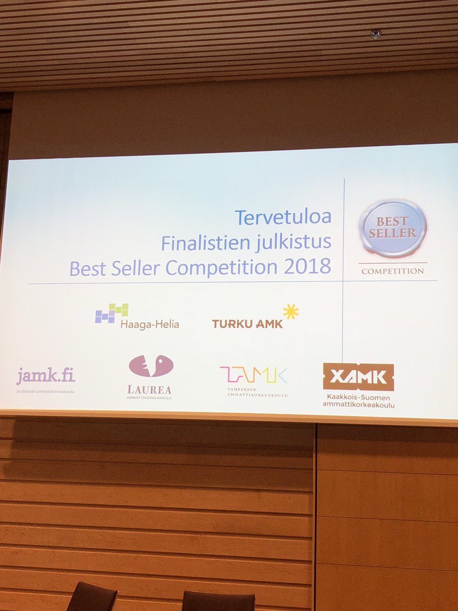 NenonenJonna's tweet photo. Jännät paikat! Tuomaroimassa Best Seller kilpailua. #bestsellercomp @BestSellerComp @fonecta https://t.co/64UMGw1VRJ