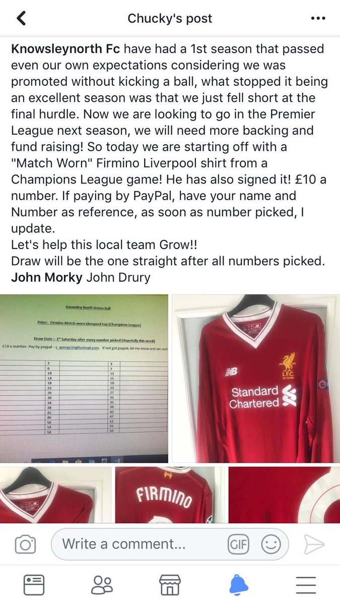 If anybody wants a go   Champions league match worn signed firmino top