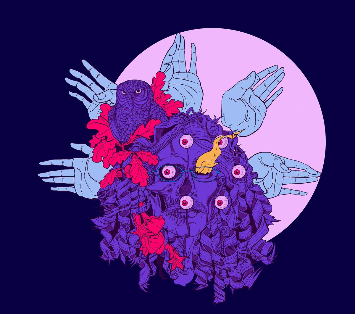 Me he liado un poco yo solo con los colores, y depende la pantalla por la que se vean cambian ligeramente su tono, pardiez... Pero en xeral bastante contento co resultado! 
#autorretrato #retrato #selfportrait  #athenoctua #digitalcolor #aaronidas #aaronidasmoucho #aaronmoucho