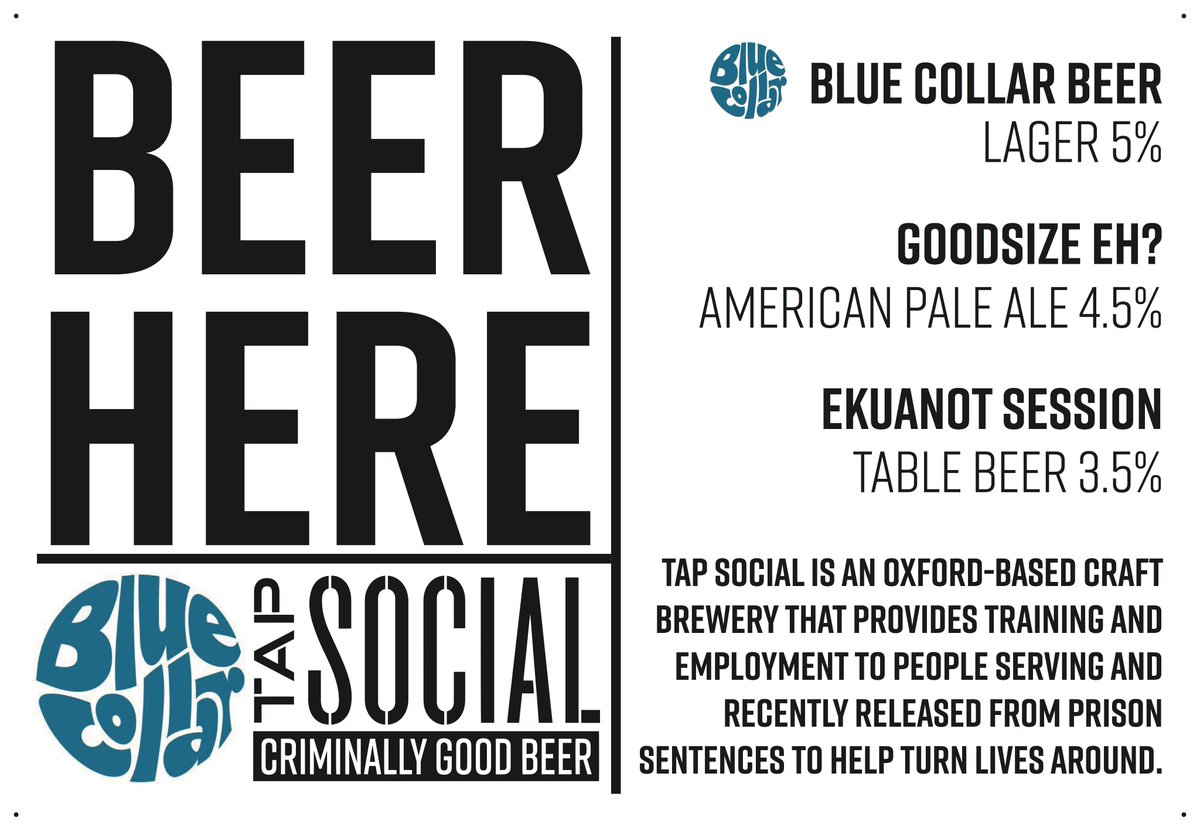 tapsocialbrew's tweet image. We're SO excited to have partnered up with @bluecollarfood to provide beer for their incredible feastivals all summer. The Cheese Feast is on all weekend &amp;amp; is the first chance to try the Blue Collar Beer brewed specially for this brill company! More info: bluecollarreading.co.uk/blue-collar-st…