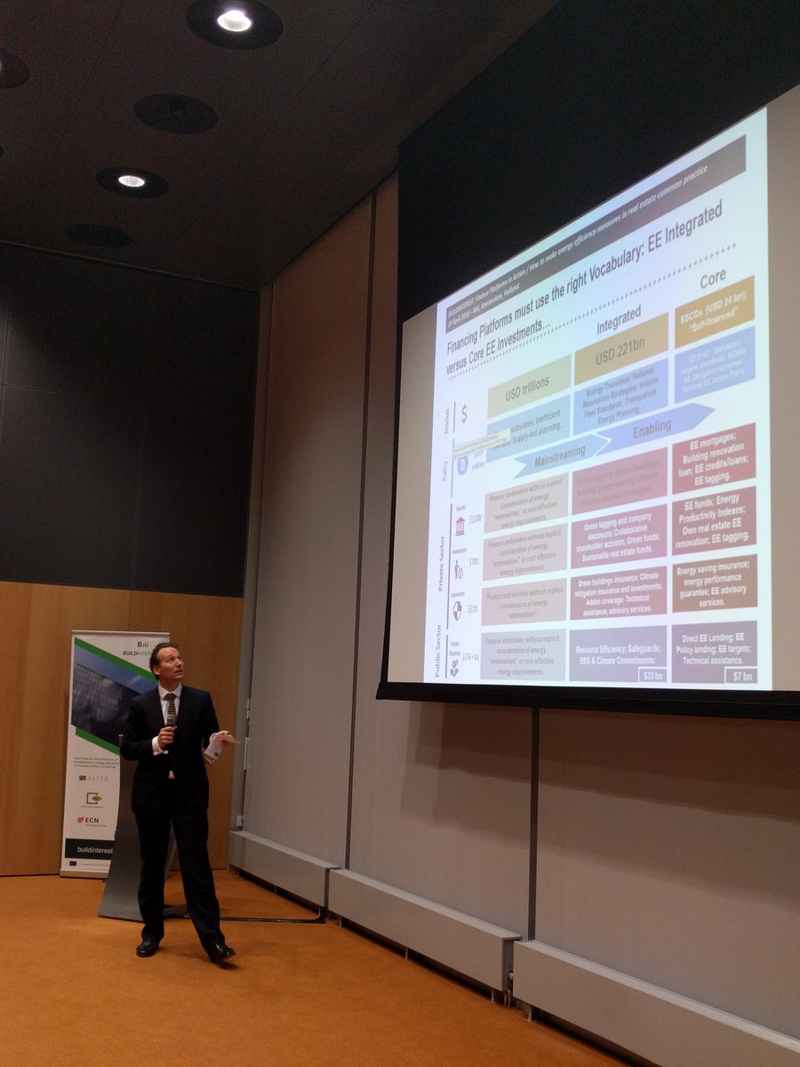 BUILDINTEREST's tweet photo. At the last event of the #BuildInterest Roadshow Peter Sweatman @ClimateSt and #EEFIG looks at EU energy investment challenges. Leading the afternoon session on real estate green premium! https://t.co/pdrwnCtkA9