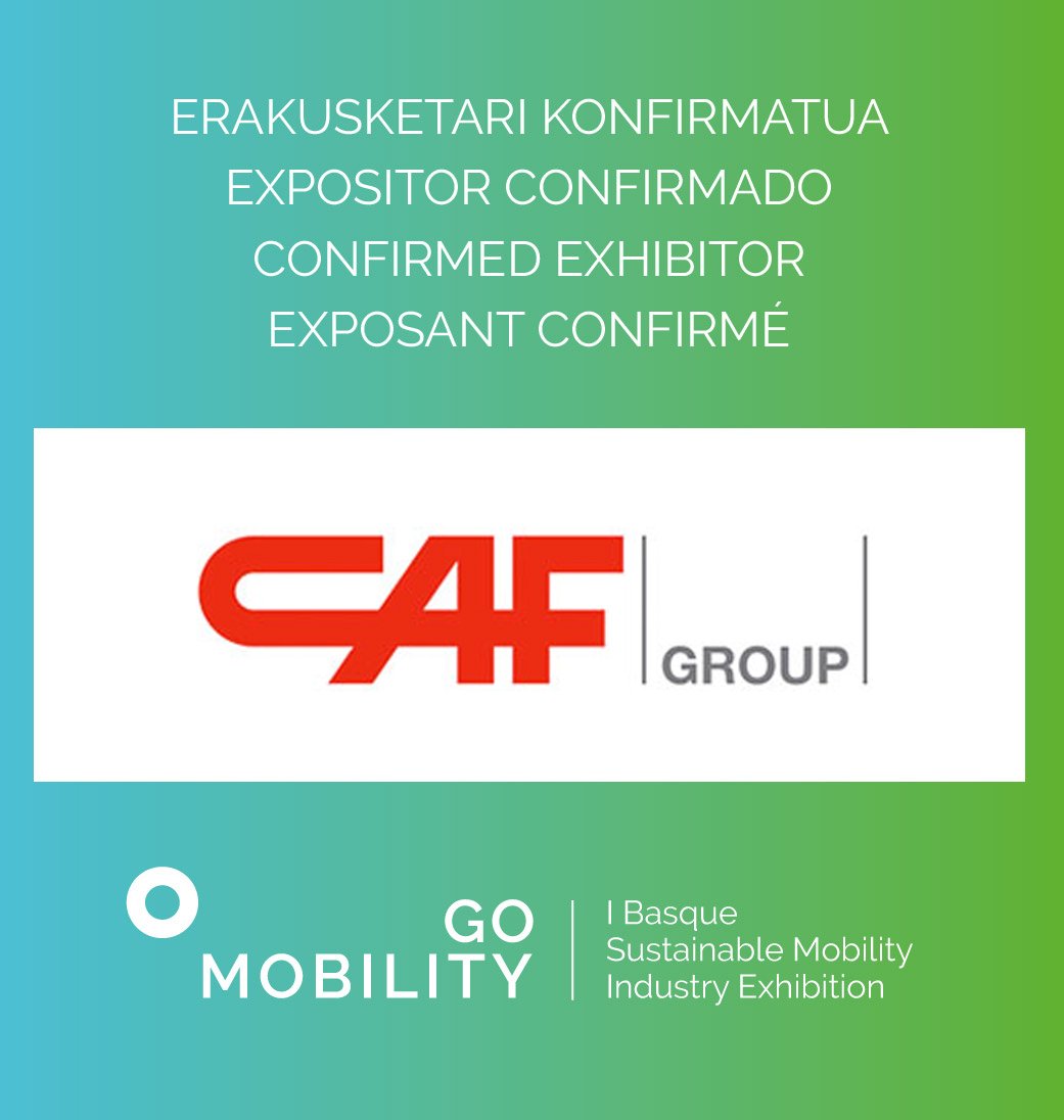 mubilexpo's tweet photo. Confirmamos la presencia de #CAFGroup como expositor en #GoMobility2018 el 27 y 28 de noviembre
-
#CAFGroup enpresa #GoMobility2018 azokan egongo da erakusketari bezala azaroaren 27 eta 28an
#movilidadsostenible #transportesostenible #tranvia #metro #buselectrico https://t.co/IwnELVYAug