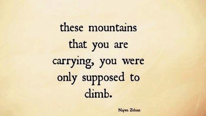 ElysiaSkye's tweet photo. The mountains that you are carrying... #LetGo #Release https://t.co/Rj2fKcr0nY