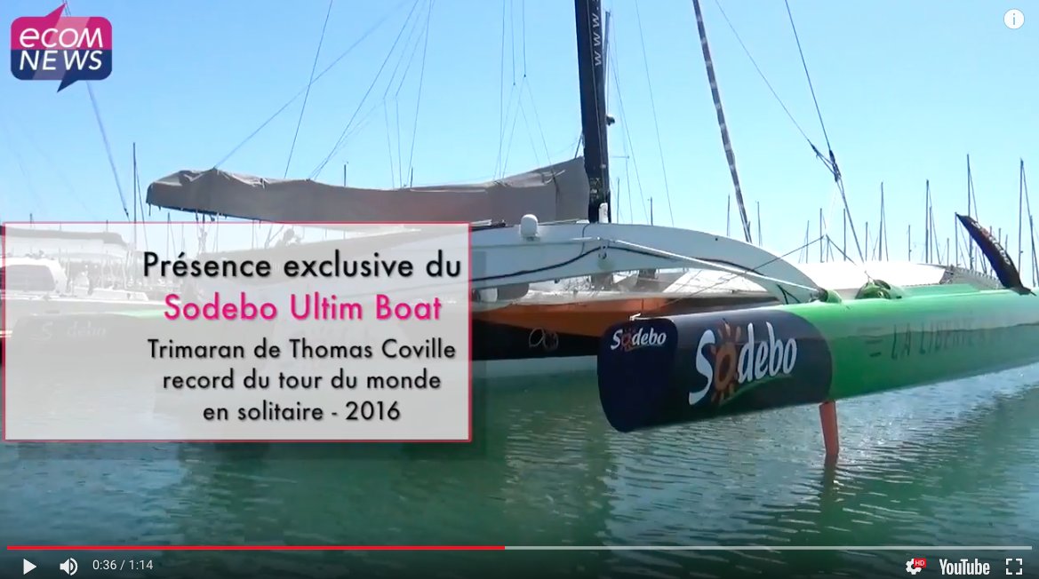 ecom_news's tweet image. Salon #Multicoque : Le #SodeboUltimeBoat, #trimaran de Thomas Coville utilisé pour son tour du monde en solitaire, est exposé à #lagrandemotte.  bit.ly/2EXi1aM #multi2018 @Sodebo_Voile @lagrandemotte @S_Rossignol