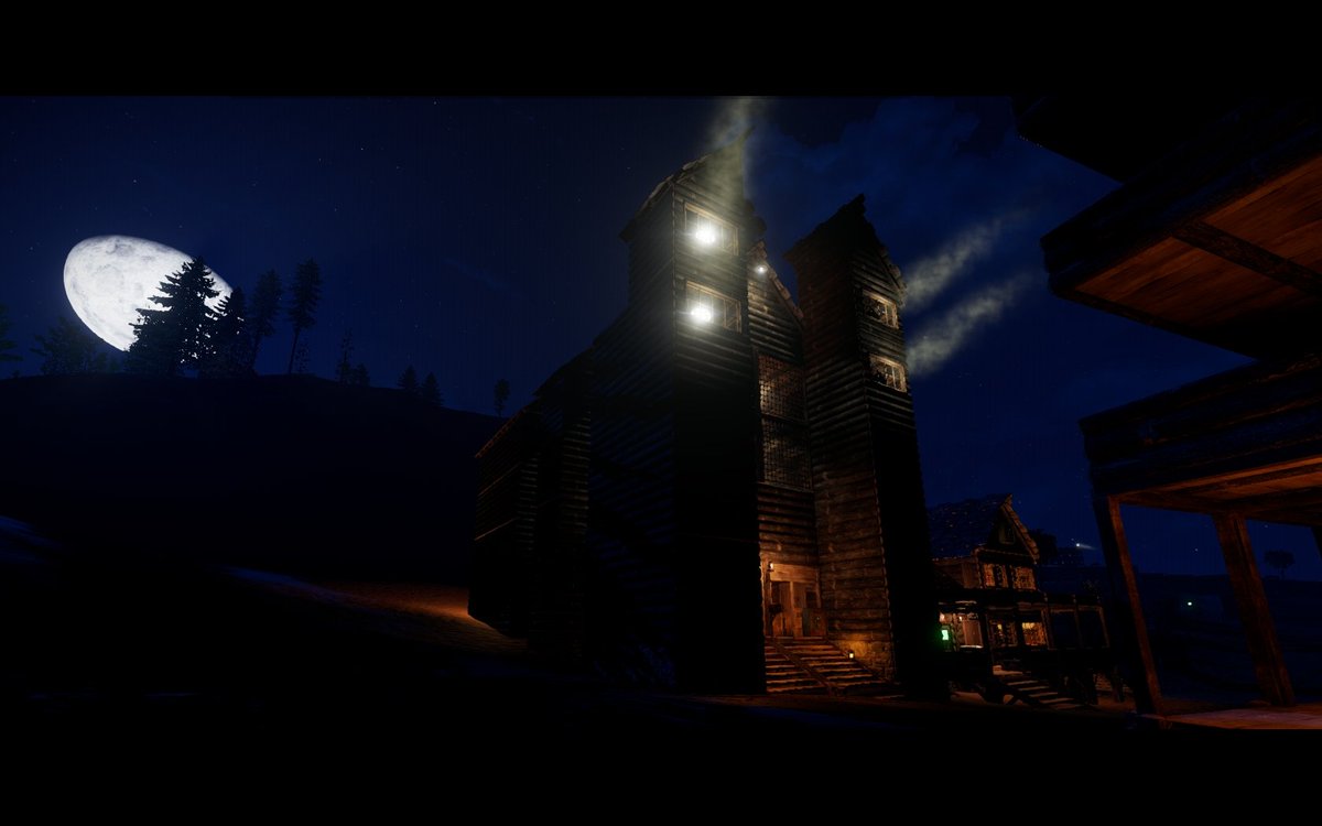 ItsMeModi's tweet photo. Small vilage at night #rust @playrust https://t.co/e9jUSOWYSV
