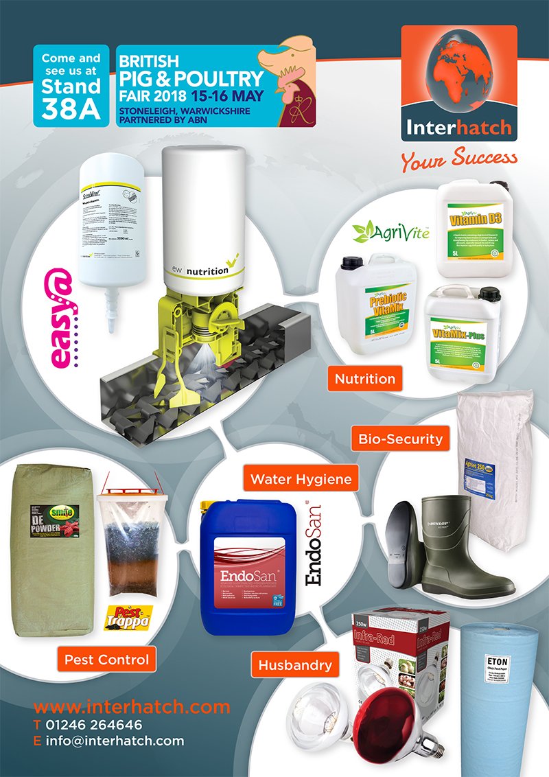 Intemax1's tweet photo. Less than one month to go until the @PigPoultry Exhibition! Don't forget to get the date in your diary. Here's what you can expect to see from us on stand 38A #pigpoultry #poultry #agriculture #exhibition #innovation https://t.co/oALcexFwex
