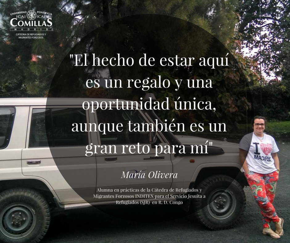 ComillasRefugio's tweet photo. María Olivera acaba de comenzar sus practicas en el Servicio Jesuita a Refugiados @JesuitRefugee en Goma (R.D. Congo) 🇨🇩, gracias a las becas de @ComillasRefugio.
No te lo pierdas sus primeras impresiones en el #blogAcogida👣
https://t.co/o4DRj4Y7eq https://t.co/VqfMstvxqC
