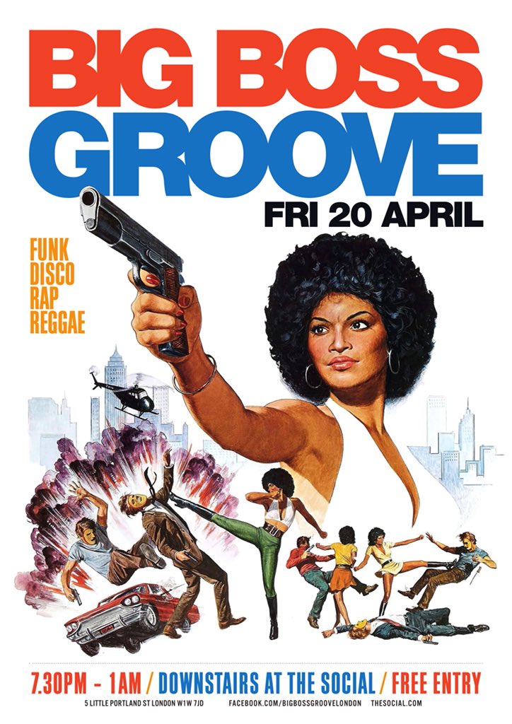 Get on down to Big Boss Groove at <a href="/thesociallondon/">thesociallondon</a> tomorrow April 20! A night of Funk, Disco, Rap and Reggae - see you there!