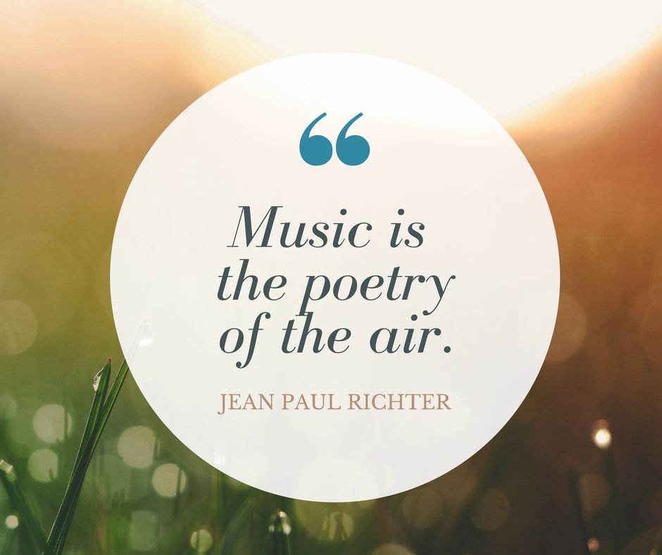 "Music is the poetry of the air". #quoteoftheday