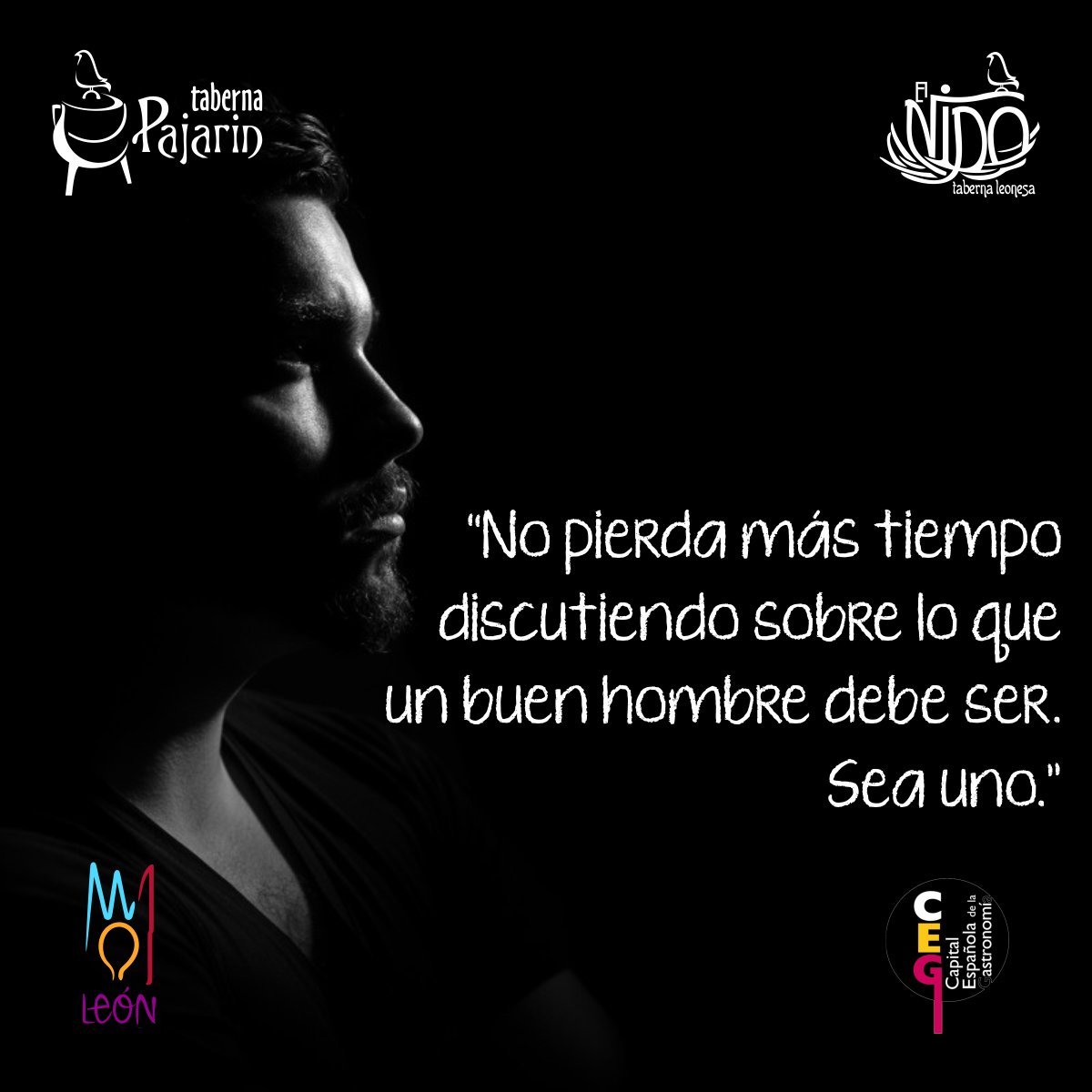 Para que perder el tiempo en discutir cómo podemos cambiar nuestro mundo!
Cambiémoslo! Vivámoslo!
#TabernaPajarin #BarrioRomantico #Leonesp #cerveza #vinos #tapas #calidad #mejoratumundo