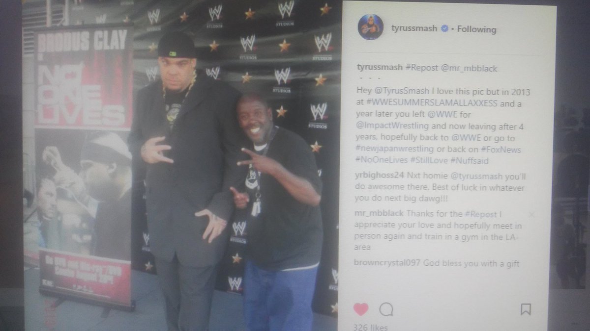 MBBlack's tweet photo. You can call him @PlanetTyrus #TyrusSmash #BroadusClay or #Funkasaurus but he jist reposted my pic on his @Instagram Page https://t.co/T5U2edAPoP