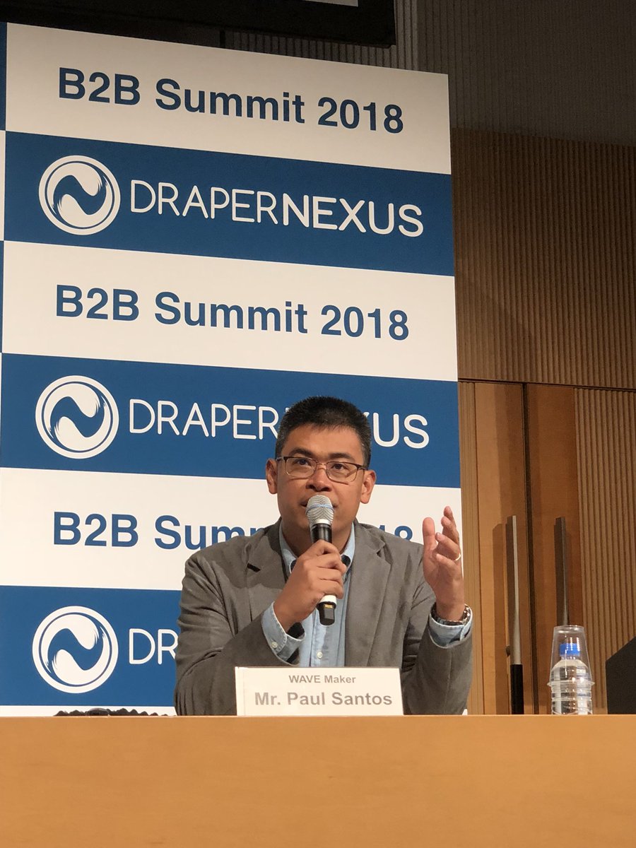 TetsuNakagaki's tweet photo. Wavemaker(Singapore), Dalus(Mexico), Blume(India), and Gave (Draper Venture Network)
「グローバルVCが見るB2Bトレンド」
#B2BSummit2018
#DraperNetwork #drapernexus https://t.co/CzJPnqSTXA
