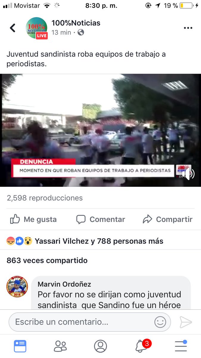yonirojita's tweet photo. @LuisitoComunica sé chido y ayúdanos a hacer viral la triste realidad que estamos viviendo en Nicaragua por favor. 
Somos hermanos latinos defendiendo nuestra libertad y derechos. 
¡La pareja presidencial está violentando al pueblo! 
#SOSNICARAGUA #OCUPAINSS @OcupaINSS 
 RT RT RT https://t.co/BeSW6oEr47