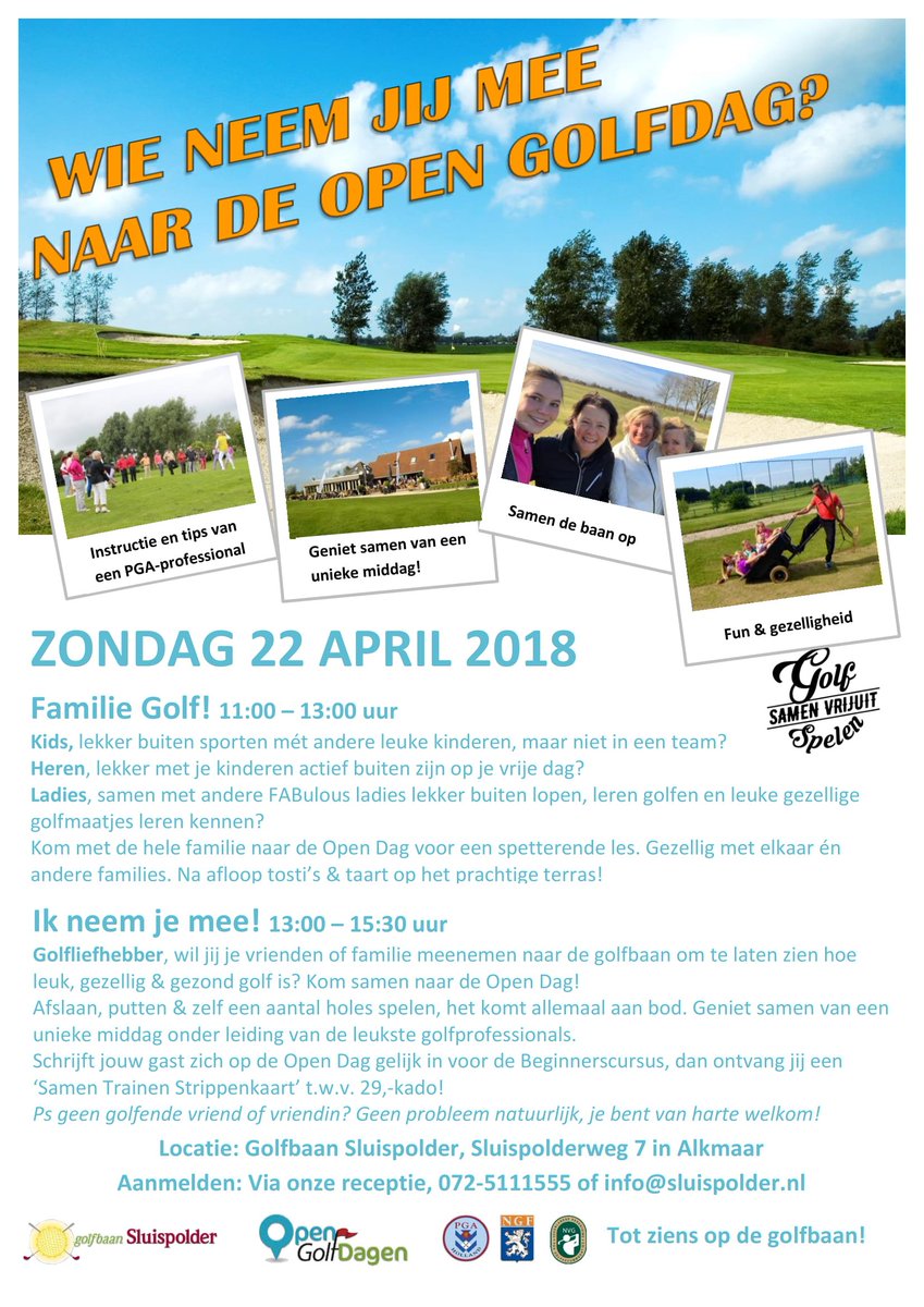 Golfen op Sluispolder, ook voor jou! Tot zondag :-)  #opendag #golf #gratis #feest #genieten #sport #lerengolfen #golfles #drivingrange #par3baan