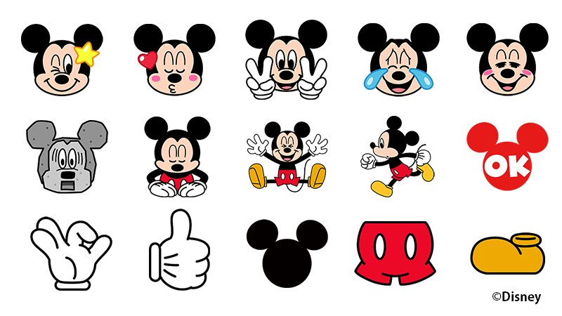 ディズニー公式 Line 絵文字に ミッキーマウス が仲間入り トークで気持ちが伝わりやすい ユニークな表情のミッキー 絵文字がいっぱい おなじみのミッキーハンドも組み合わせて 楽しいトークをさらに賑やかに盛り上げよう Line最新バージョンへの