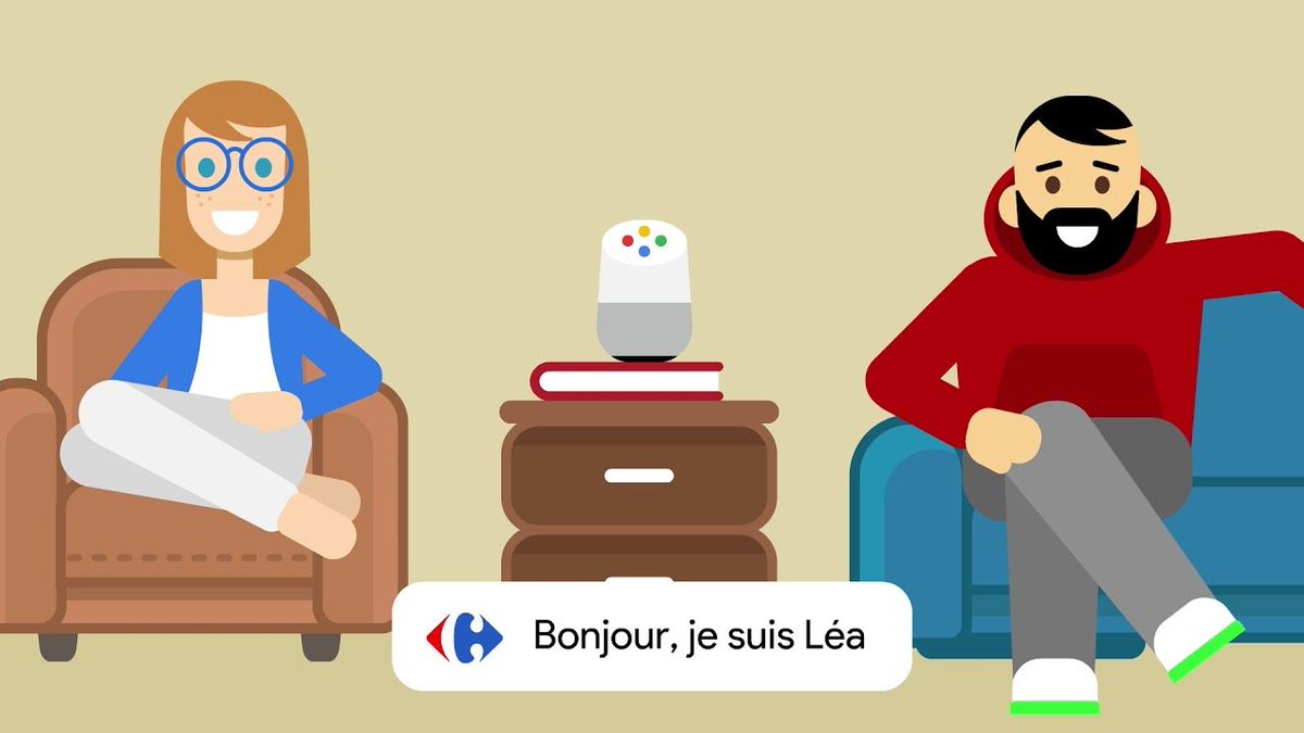 S4sight's tweet photo. La grande distribution se positionne sur l'assistance vocale #Carrefour #Lea #Assistancevocale, lire l'article sur notre blog #SEO #SEA > https://t.co/M9jWGutt4R https://t.co/PWcAyOn0FB