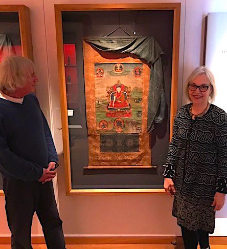 Oxford, visiting <a href="/UniofOxford/">University of Oxford</a> <a href="/AshmoleanMuseum/">Ashmolean Museum</a> discussing #thangkas with #conservation staff and Robert Beer #preservation <a href="/IIC_/">IIC - Conservation</a>  <a href="/DigiMonastery/">Treasures Resource</a>