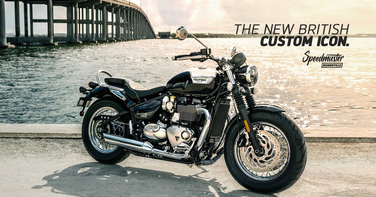 IndiaTriumph's tweet photo. The New British Classic Custom Icon features the critically acclaimed Bonneville 1200cc HT engine with Triumph’s unmistakable Bobber tune. Check out the New Bonneville Speedmaster https://t.co/VIriszkycf #BonnevilleSpeedmaster #SpeedmasterIndia #NewBritishIcon https://t.co/d2USQKKsjG