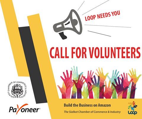 looppakistan's tweet photo. Build the Business on Amazon
Volunteers please fill this form: https://t.co/a4EFOuswrP
A volunteer can get certificate and other benefits on becoming a part of our event management team!
 #LOOP #Payoneer #Sponsor #SCCI #BusinessBootcamp #Amazon #Sellers #B2B #B2C #Sialkot #Punjab https://t.co/zQTU7OQDLL
