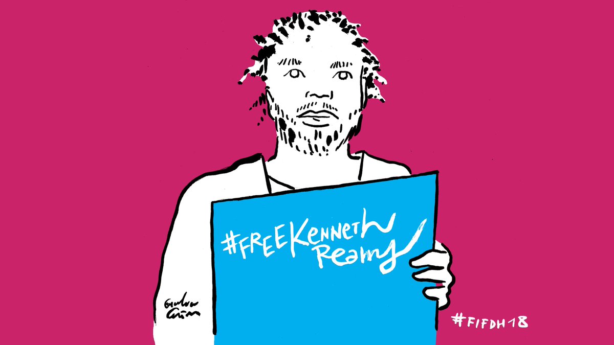 channeldraw's tweet photo. According to a blogger covering the festival, "Kenneth Reams’ cell will be recreated in Pitoëff, at the center of the Festival @fifdh , and on this occasion will be launched the campaign #FreeKennethReams @ArkansasBlog  https://t.co/F4tmSEg9Nm #Arkansas @jrrosenb https://t.co/3ww8bAkmqw