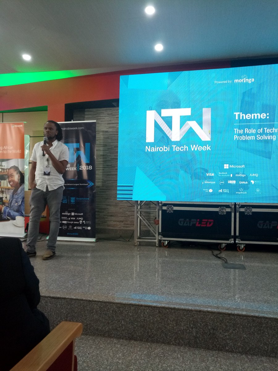 MercyRop11's tweet photo. "We need to create an empowering environment where Africans can transform their communities and we need to do it unconventionally."

@Africastalking's CEO on creating a generation of creators not consumers.
#NTW2018 https://t.co/H79se9Y4SV