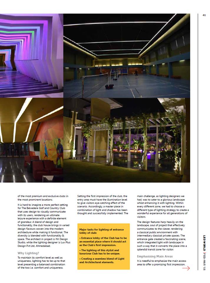 anandkumarlx's tweet photo. @Luxplusdesign again featured in media Latest edition of @magazine_led
Artistic heart with technical brain are our strength. Always lead the way with originality and creativity ...
#lightingdesigner #light #lightingconsultant #architecturallight #clublight #landscapelighting https://t.co/aj6Yf4MHQI
