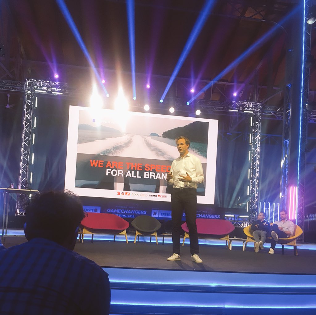 P7S1Group's tweet image. #SpeedBoatForBrands: Gestern hat #7V-CEO Florian Pauthner auf der #4GameChangers-Konferenz vielen jungen und wachstumsstarken #StartUps @SevenVentures vorgestellt. Heute geht es weiter mit spannenden Vorträgen, u.a. mit #P7S1-CEO #ConradAlbert.