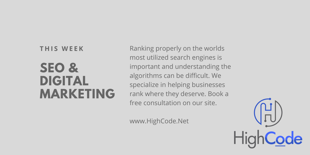 HighCodeLLC's tweet image. Free consultation to help your business grow online.
Please visit our site for any inquiries:
HighCode.net