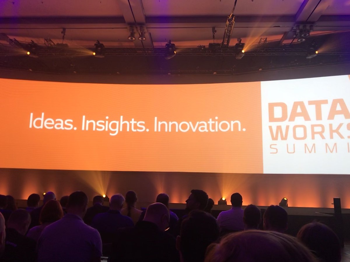 linnoinen's tweet photo. Day 2 @DataWorksSummit 2018. Morning keynotes next. #DWS18 #berlin @BilotOy #ideasinsightinnovation https://t.co/cWFdDowUMb