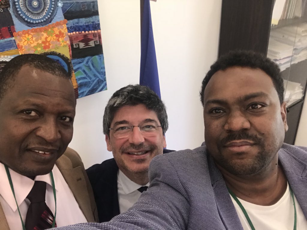 ItalyInSudan's tweet photo. #Sudanese parliamentary members at the #EmbITA TO #Sudan to conceive together a #Italosudanese friendship association. Good news, we are here to help. Letโs go fast! https://t.co/KMWXSBmuaW