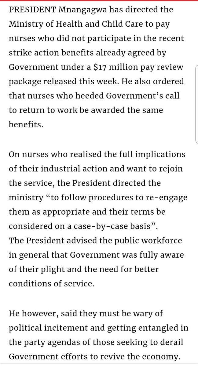 ProfJNMoyo's tweet photo. WHERE IS DR PARI???
The Chiwenga press statement on his summary dismissal of nurses on strike is UNPRECEDENTED. It's now clear what the rogues in the #JuntaPF mean by "a NEW DISPENSATION" & or "the PAST IS DEAD".
ZIM AIN'T SEEN NOTHING YET!
#2018AllOut
https://t.co/vIdS6puUxN https://t.co/80AX507290