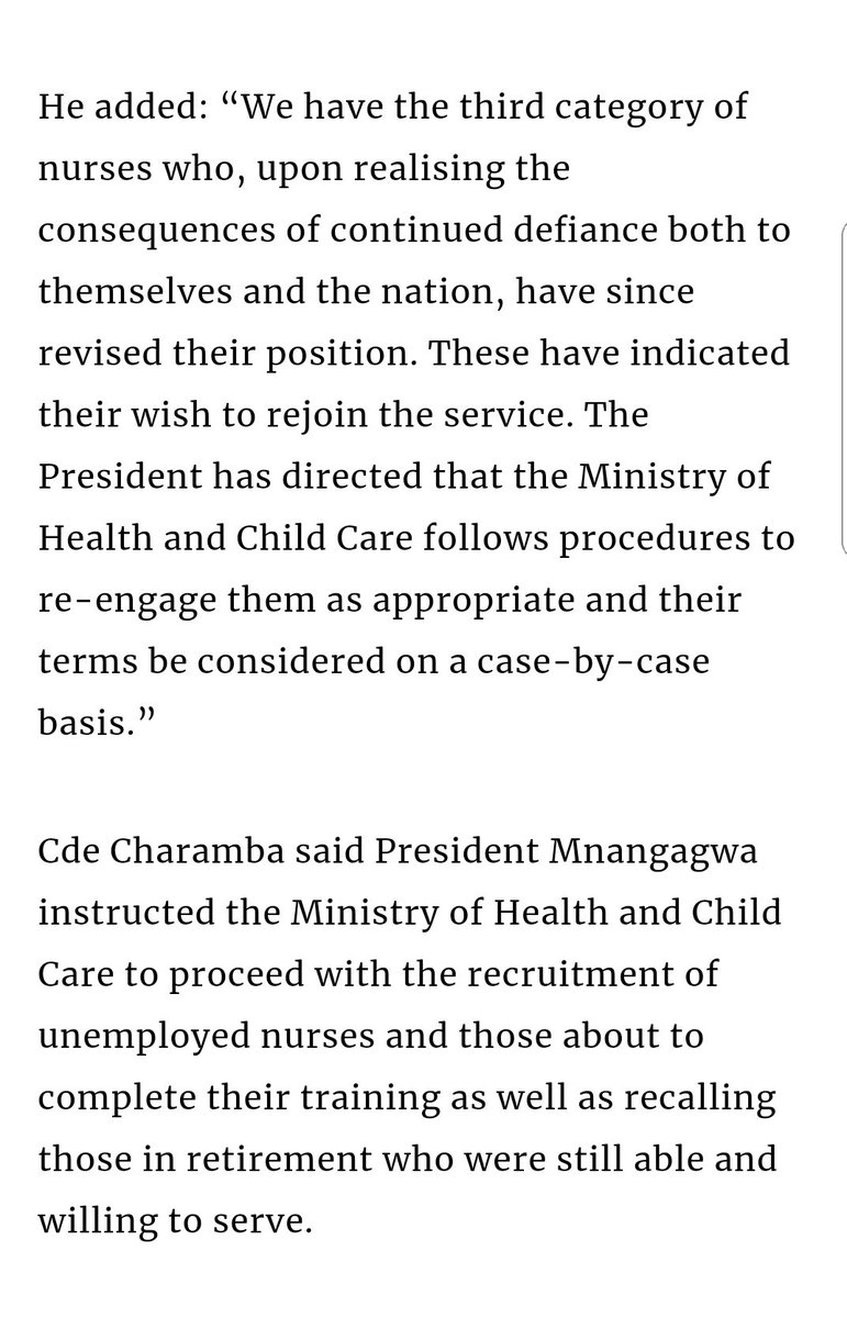 ProfJNMoyo's tweet photo. WHERE IS DR PARI???
The Chiwenga press statement on his summary dismissal of nurses on strike is UNPRECEDENTED. It's now clear what the rogues in the #JuntaPF mean by "a NEW DISPENSATION" & or "the PAST IS DEAD".
ZIM AIN'T SEEN NOTHING YET!
#2018AllOut
https://t.co/vIdS6puUxN https://t.co/80AX507290