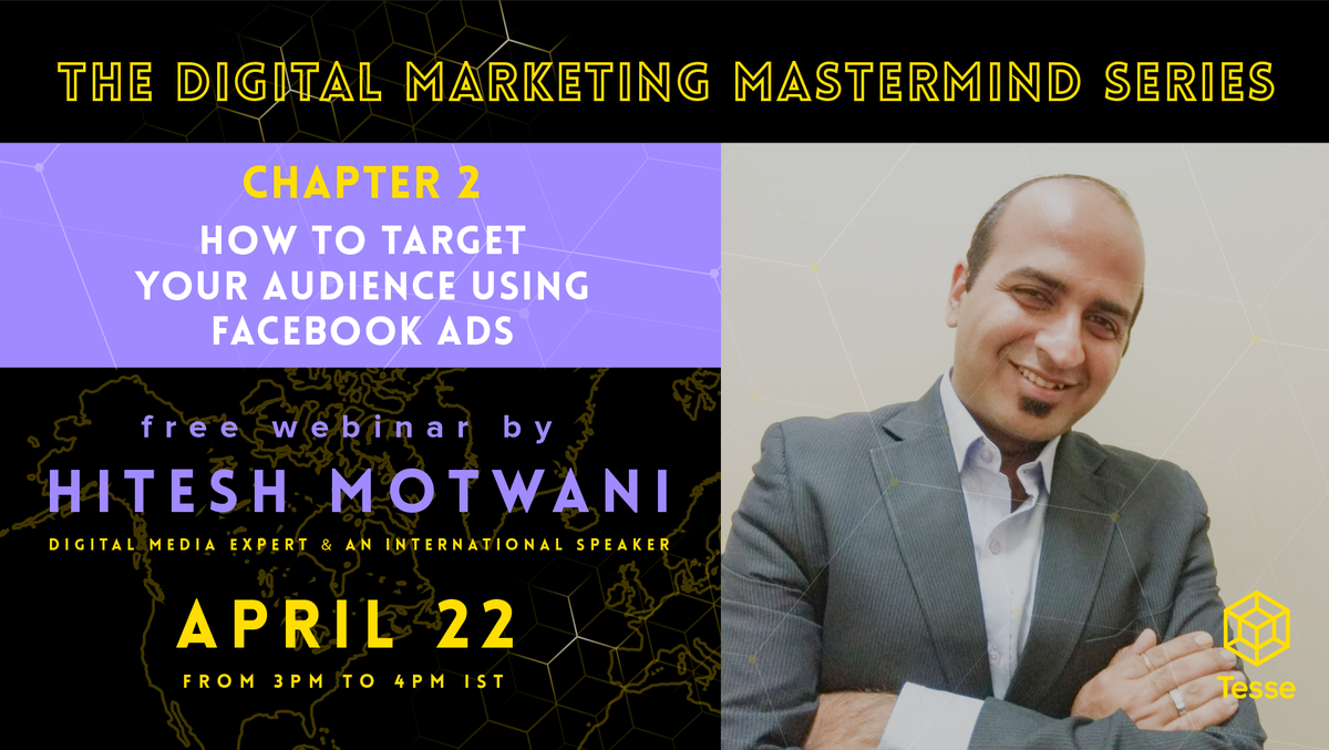 tesseofficial's tweet photo. Hey guys!
Did you like the first course of our free Marketing Digital Mastermind Series, with @wisdomsingh ? Don't miss PART 2, next Sunday, about FACEBOOK ADS, on https://t.co/VzTUptoktD

 ➡️https://t.co/cW9OBGQ6xs https://t.co/T5R9CVaLMc