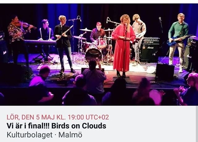 birds_clouds's tweet photo. Helt otroligt att vi spelar på KB 5e maj! Kom och peppa!
@kulturbolaget @emergenzafestival #livemusic #livemusik #indiepop #indiemusic #altpop #malmö #skåne #birdsonclouds #malmötown https://t.co/oUT2AM86ay