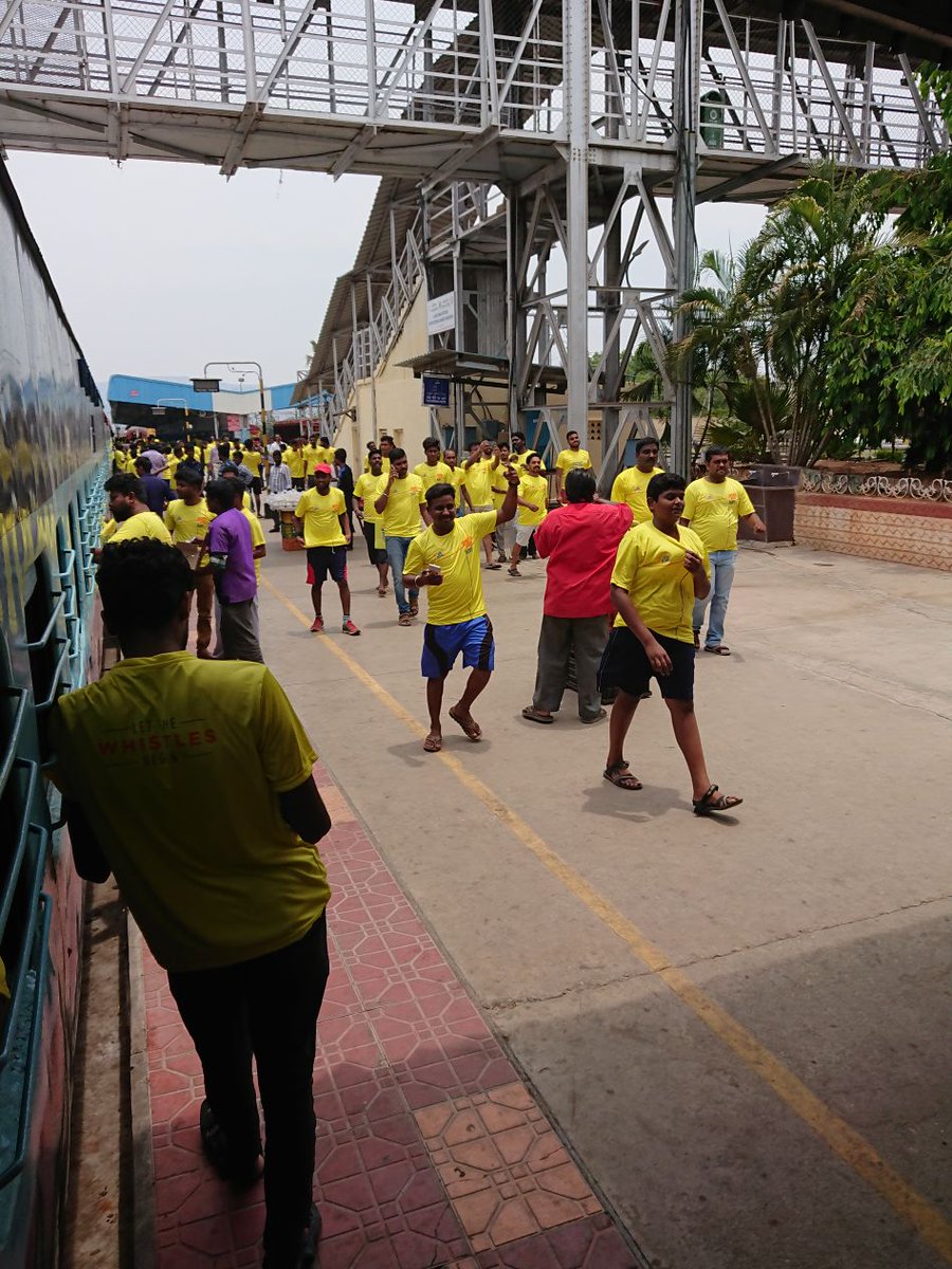ImYokEsH's tweet photo. Money can buy lots of things, but there are some things money can't buy. That is Love. See the Love &amp; Passion of CSK fans, they have started to Pune with a Designated special train called #WhistlePoduExpress 🚂🔥💪

திருந்துங்க @NaamTamilarOrg @VelmuruganTVK @sumanthraman https://t.co/PWE0UywVoR