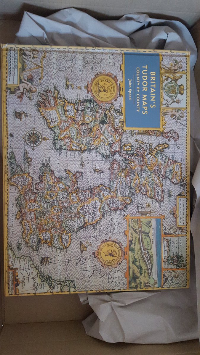 jessicagpurdy's tweet photo. My new purchase! John Speed's Atlas of Early Modern England! Such a pretty book π #johnspeed #earlymodernmaps #PhDchapterresource #loveit https://t.co/hGDdHYaUXK