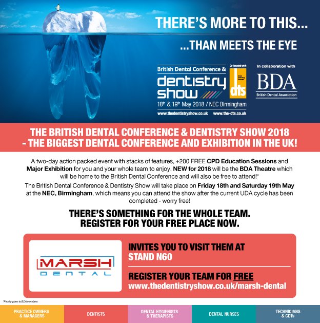Come and visit us on stand N60 at The Dentistry Show on 18th and 19th May at the NEC for a chat and to find out more about us.