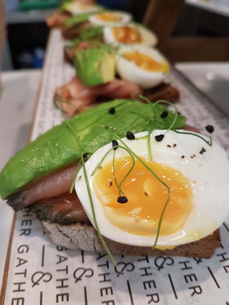 Gravalax, avocado &amp; egg on rye in the Garden this morning <a href="/workforsky/">LifeAtSky</a> #lifeatsky #breakfastclub #sandwiches