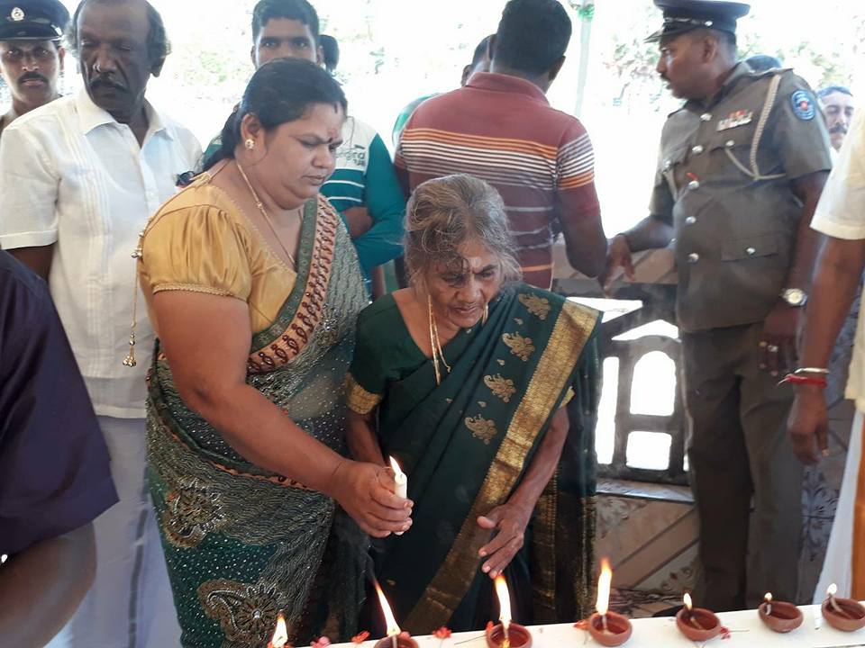 garikaalan's tweet photo. A commemoration ceremony marking 30th anniversary of #Annai #Poopathy's sacrifice to #Tamil struggle was held today at the memorial in #Batticaloa; public, civil society & family members took part in the event. #WeRememeberYou https://t.co/SWtYbJRgAi