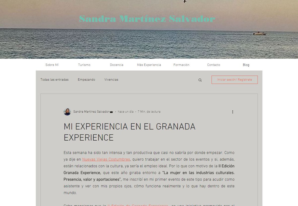 GranaEXPERIENCE's tweet photo. 😍 Sandra Martínez Salvador, una blogger que acudió a la II edición de Granada Experience, ha querido regalarnos sus palabras acerca de sus vivencias en el encuentro, ¡y qué maravilla! 
Muchísimas gracias Sandra 🌹
👉🏻 https://t.co/fu2LTonQPi 
#UniversoGranadaExperience #blog https://t.co/sVA1dLW4up