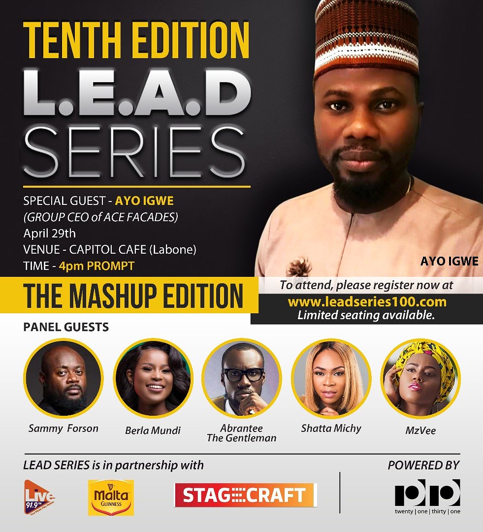 aforson2131's tweet photo. The 10th Edition with Ayo Igwe alongside @berlamundi @mzveegh @sammyforson @abrantie1gh @michyDiamond_ comes off on 29th April, 2018 at the Capitol Cafe, 4pm prompt.

This event is hosted by @jayfoley2131 and powered by @official2131 https://t.co/weTj664hid