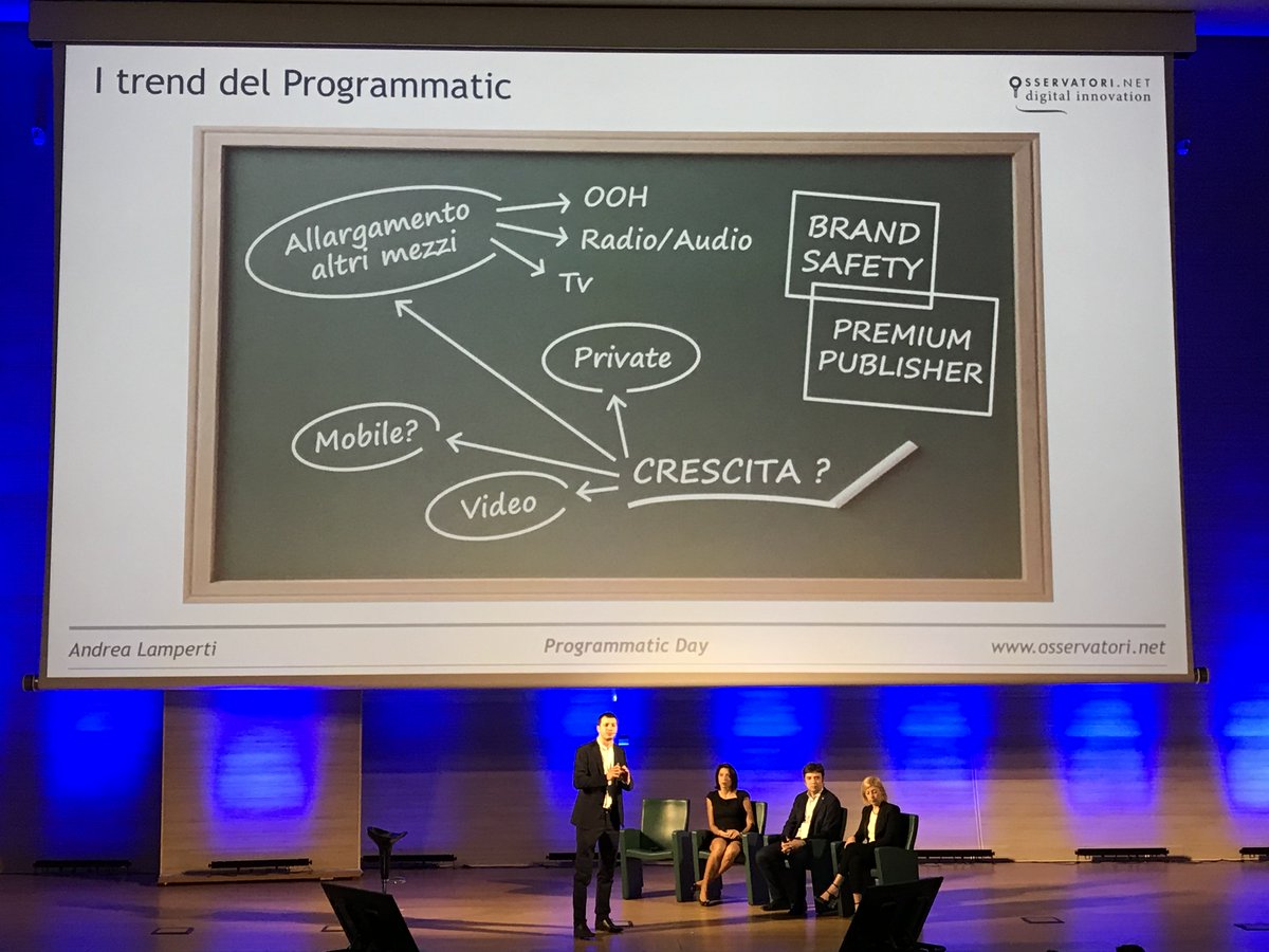 gttdnl's tweet photo. "Dove può arrivare il Programmatic Adv nel prossimo futuro? Fuori dai propri confini classici, allargandosi a TV, Radio e out-of-home" @A_Lamperti @Osserv_Digital #InternetMedia #programmaticdays2018 @Engage_Magazine https://t.co/ltOEJSyzWA