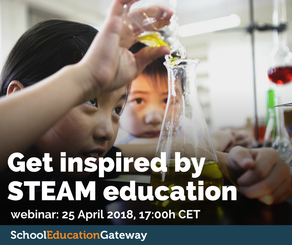 scientix_eu's tweet photo. Don't miss the #EdGateway #webinar on Wednesday 25 April 2018 about #STEAM education, held during the #STEMDiscoveryWeek! See our events' calendar for more information about the webinar, here: https://t.co/8yiDjEqIqU https://t.co/qEgNPp7FDy