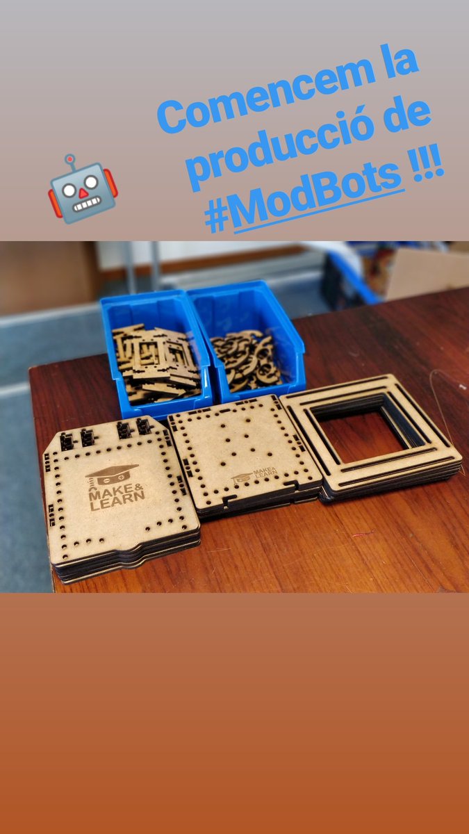 Make_and_Learn's tweet image. La nova versió del nostre robot #ModBot ja està a punt per producció. Diferents centres com @UVic_UST i @rocaumbertfa @granollers podran començar a gaudir-ne i aprendre amb ell. Veureu resultats 🔜