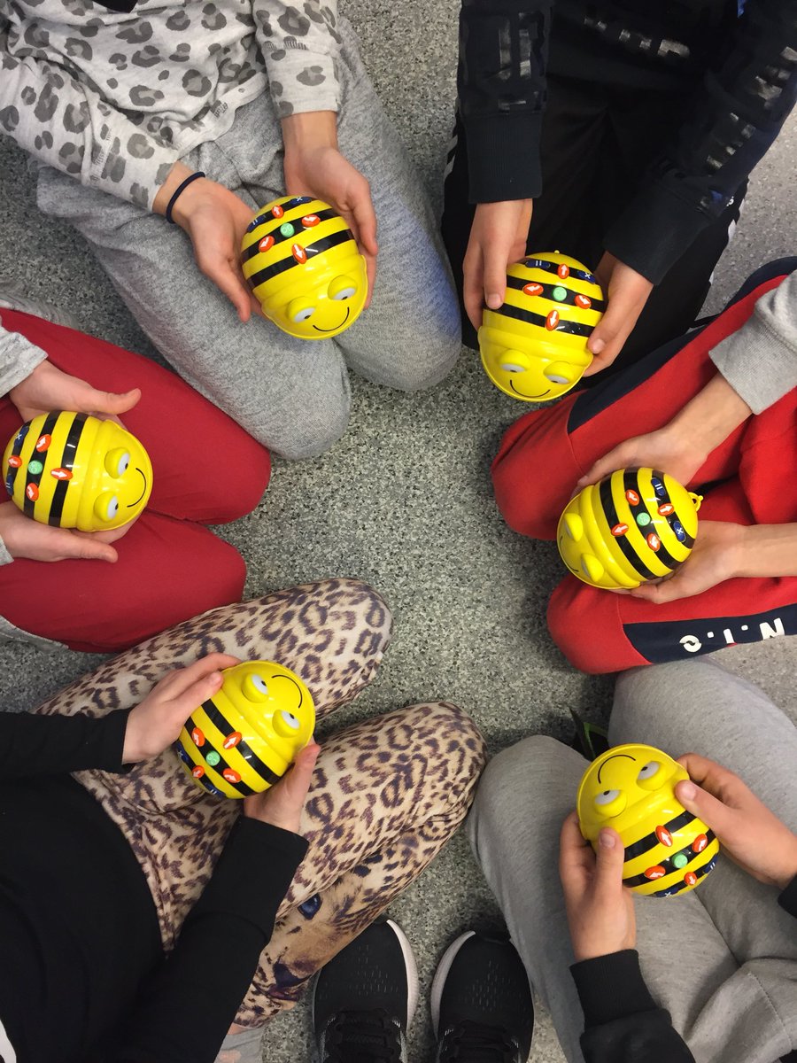 YYhtenaiskoulu's tweet photo. Meidän koulun uudet lemmikit eivät pistä! #digiloikka #beebot https://t.co/PM3m3LdXLb