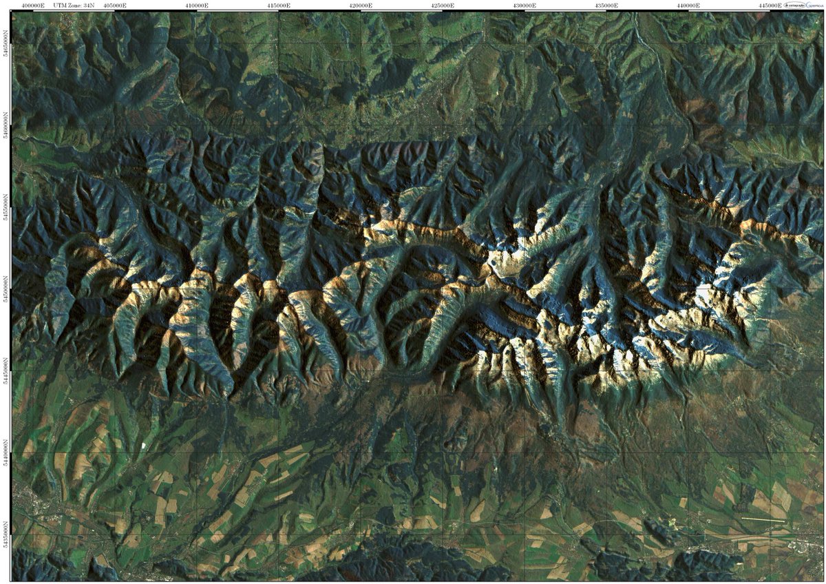 S_cartography's tweet photo. #HighTatras from #space by the @CopernicusEU Sentinel-2! Download at: https://t.co/2tQ2xBLpcq #map https://t.co/iVaTdgY5xT