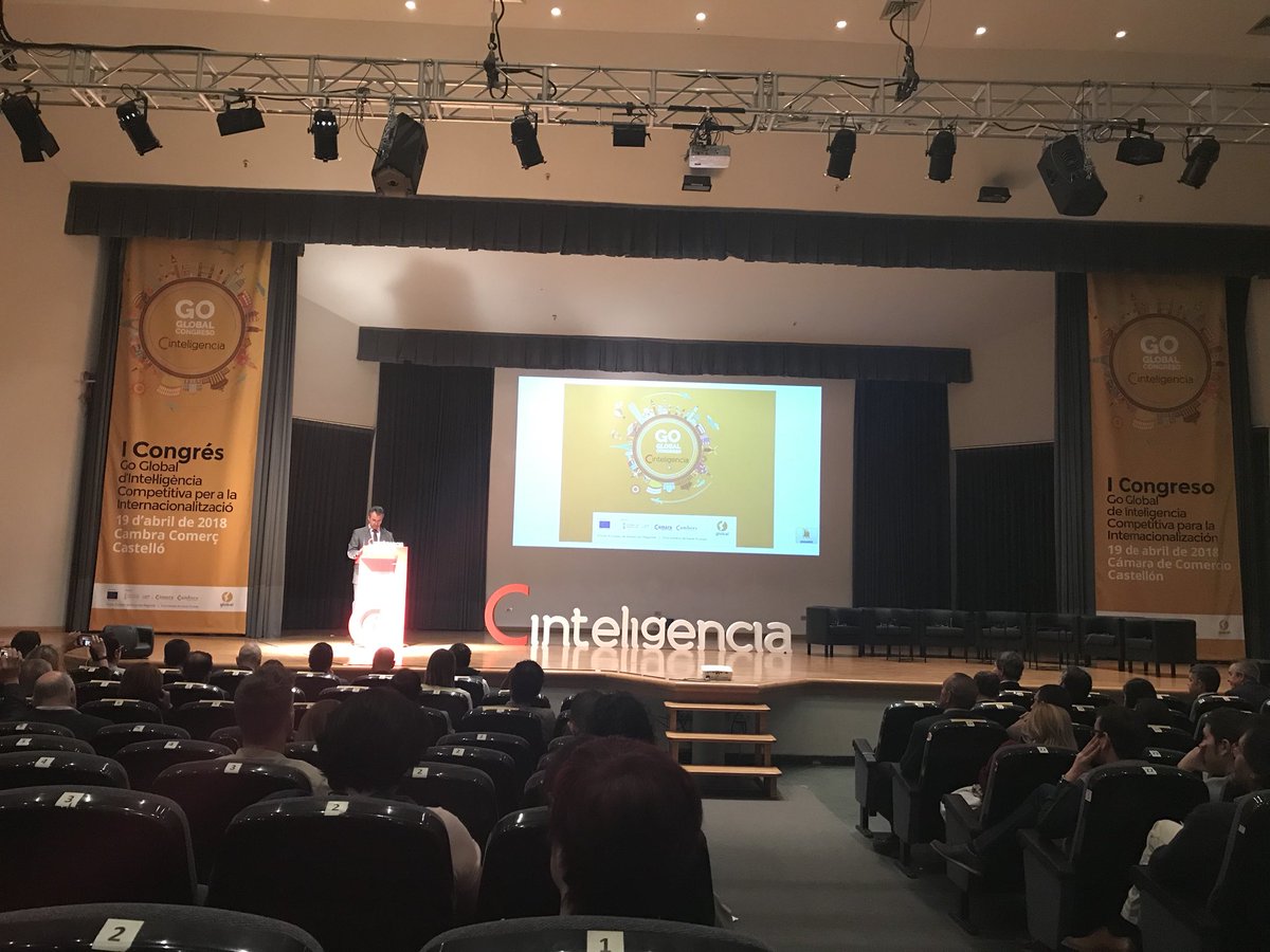NelaGomezV's tweet image. Empieza el I Congreso de Inteligencia Competitiva #GoGobal financiado por la #UE en @camaracastellon