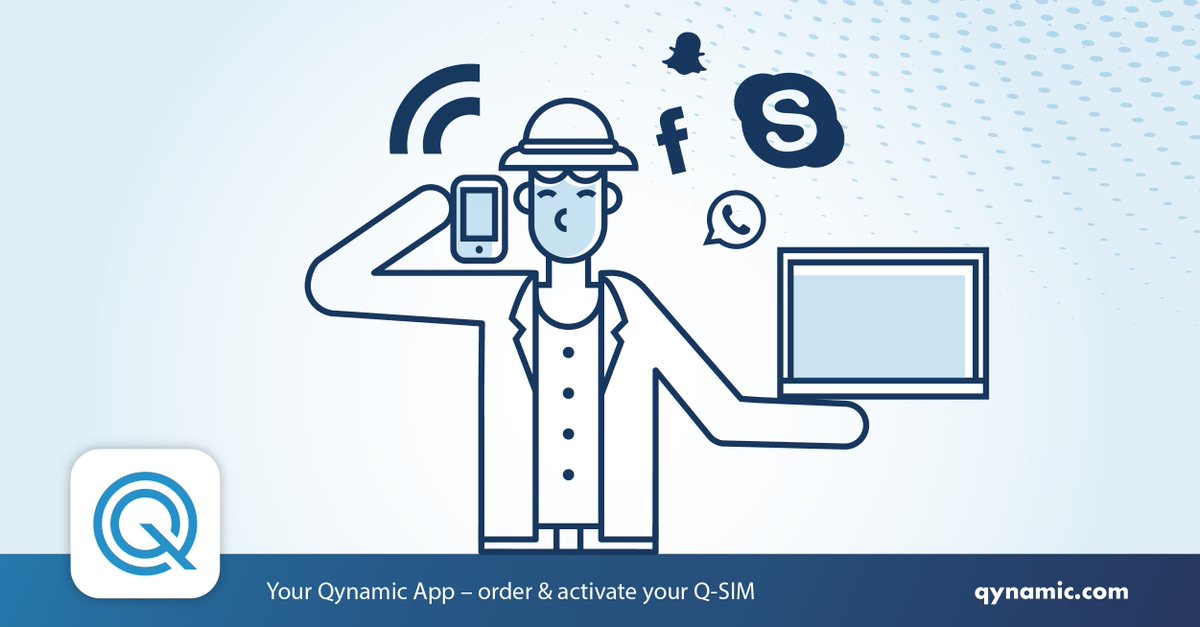 Stay in contact when you travel with the Q-SIM. Get your Q-SIM now and start traveling smart: shop.qynamic.com