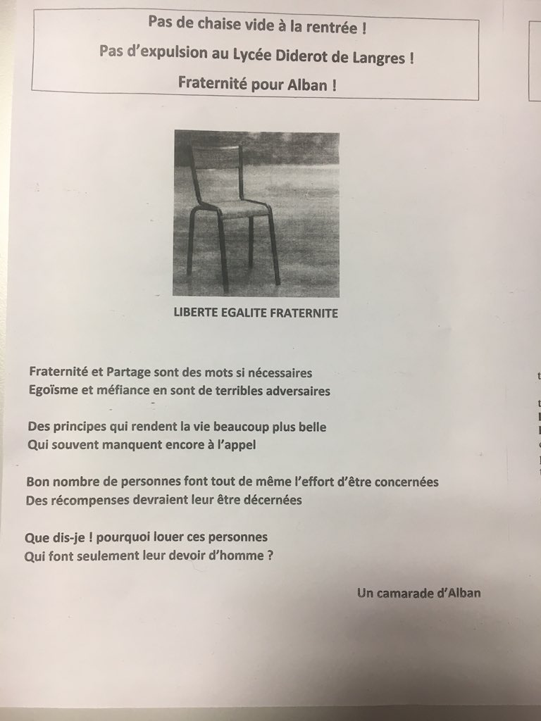 AltindagGizem's tweet photo. Une famille d’Albanais menacée de mort, en détresse, risque d’être renvoyée dans son pays. Le lycée Denis Diderot de langres se mobilise pour eux ❤️ Aidez nous https://t.co/ugPjCPuLgG