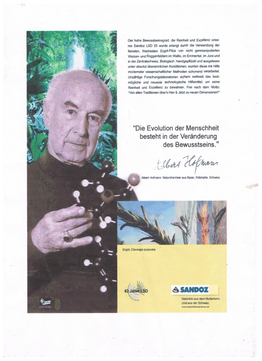 Zyankalibar's tweet photo. Happy Bicycle Day my fellow psychonauts!
#75yearsLSD #TurnOnTuneInDropOut #BicyleDay #AlbertHofmann #FeedYourHead #OpenYourMind #Psychedelic #Mutterkorn #Ergotin #LSD #SkyHigh #TimothyLeary #DoorsOfPerception https://t.co/XRBrekgcUH